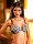 Zebra-fekete Push Up melltartó, 38DD