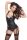 Exkluzív harisnyatartós, szegecses corset