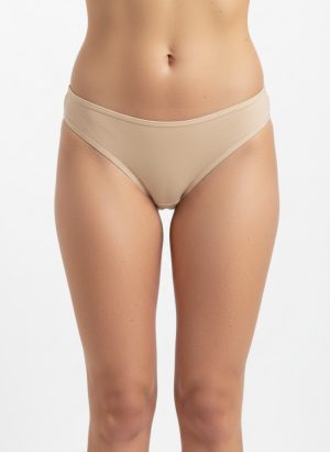 Testszínű pamut spandex tanga