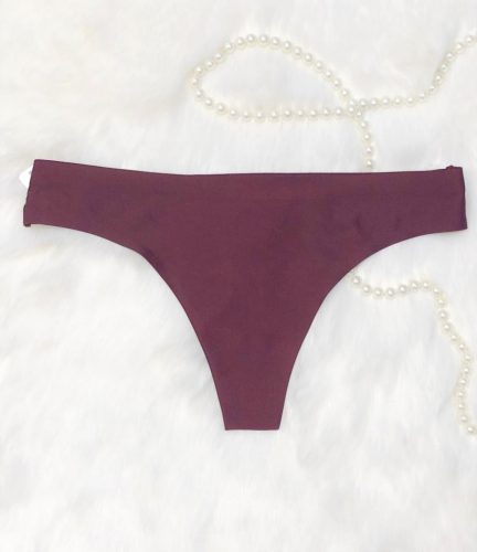 Burgundi lézervágott tanga