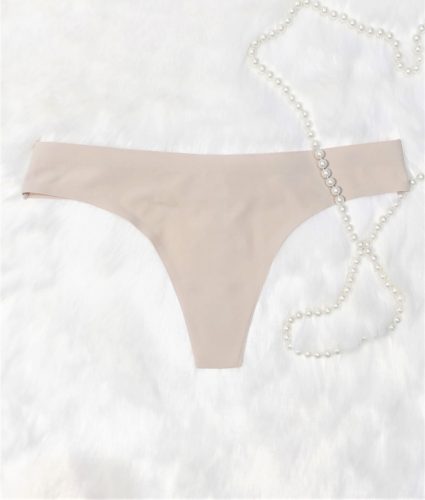 Testszínű finom lézervágott tanga