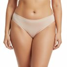 Púderes testszínű plus size tanga