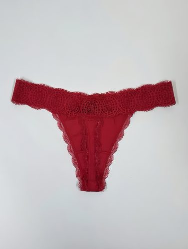 Time csipkés piros tanga