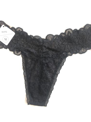 Nothing fekete csipkés tanga