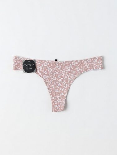 Mályva mintás lézervágott tanga