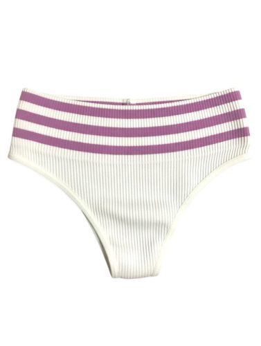 Ribon fehér bordázott tanga