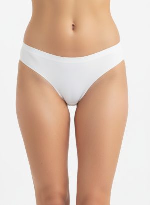 Fehér lézervágott tanga