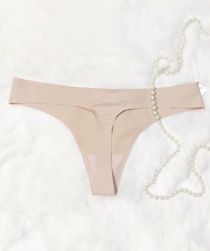 Caroline testszínű lézervágott tanga