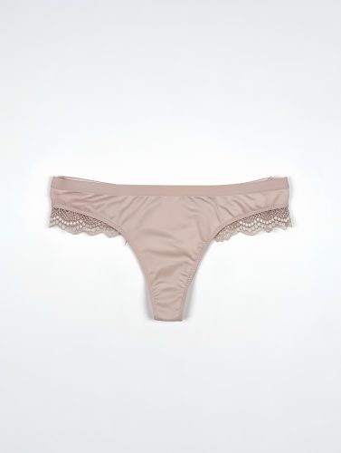 Neo testszínű csipkés tanga