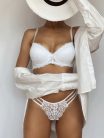 Lacey Fehér csipkés tanga