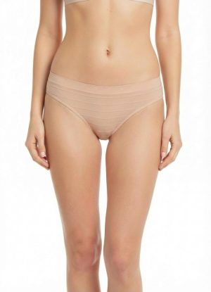 Jacquard testszínű tanga