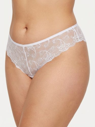 RC fehér csipkés plus size bugyi