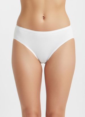Essential fehér pamut bikini bugyi