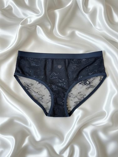 LF fekete színű csipkés hipster