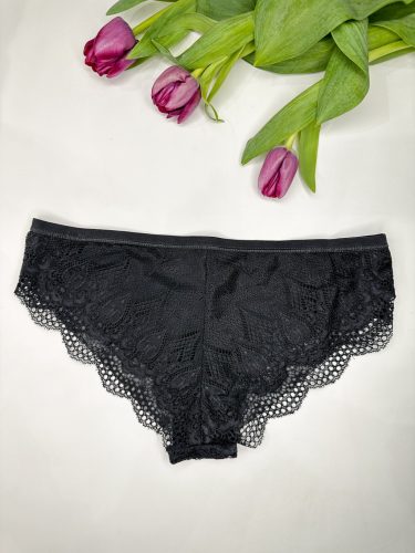 Brace fekete csipkés bikini bugyi