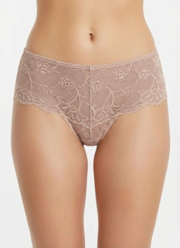 Red carped sötét púder csipkés hipster tanga