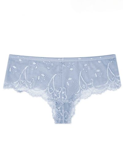 Jégkék színű csipkés hipster tanga