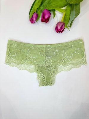 RC zöld csipkés hipster tanga