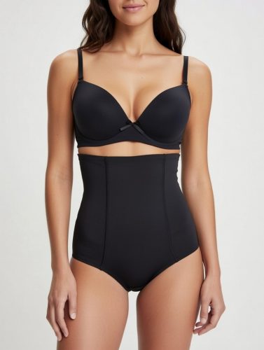 Fitting fekete magasított alakformáló bugyi