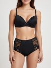 Sexy in fekete csipkés magasított bugyi