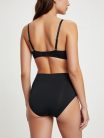 Smooth magasított fekete bugyi