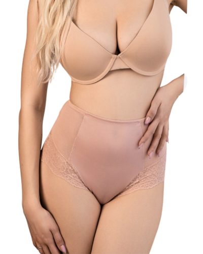 Beauty lace testszínű magasított alakformáló bugyi