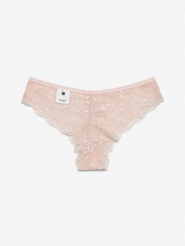 RC rózsaszín lurex csipkés brazil bugyi