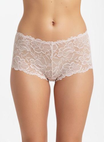 Lace halvány rózsaszín boyshort