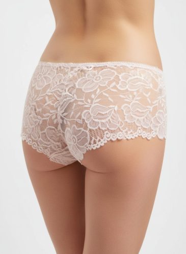 Lace halvány rózsaszín boyshort