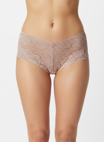 Lace bark színű csipkés boyshort