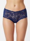 Mélykék színű csipkés boyshort