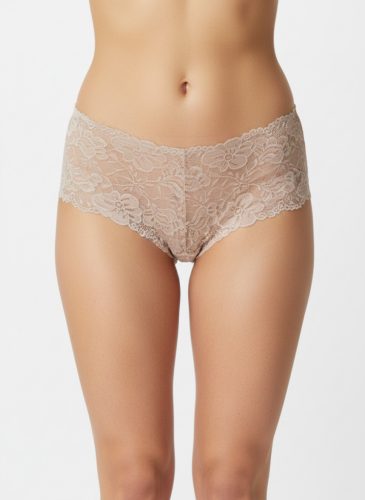 Lace bézs boyshort 