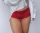 Tűzpiros csipkés boyshort