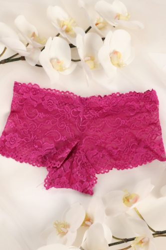 Pink csipkés boyshort