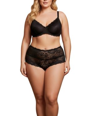Lace plus size boyshort