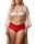 Lace piros plus size boyshort