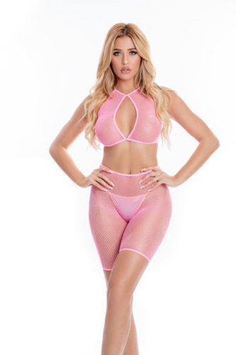 Sunset pink necc short szett