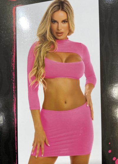Stare pink miniszoknyás szett