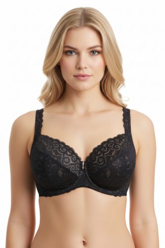 Fixed-Fit szabású csipkés plus size melltartó