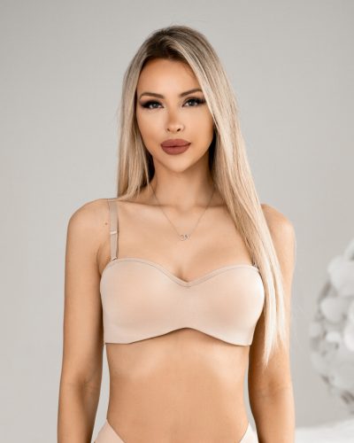 Testszínű melltartó négy viselési változattal