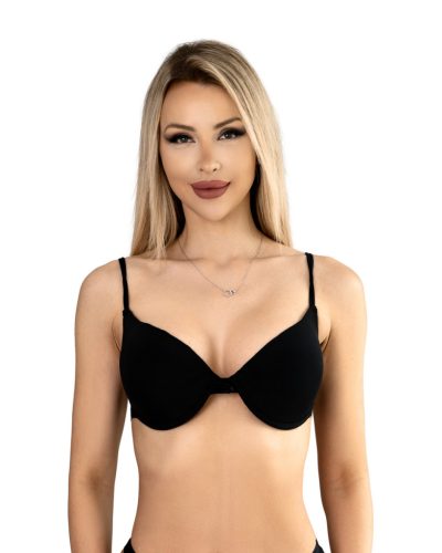 Fekete melltartó alaktartó kengyellel