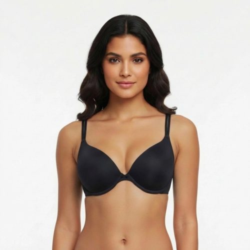 Fekete melltartó alaktartó kengyellel