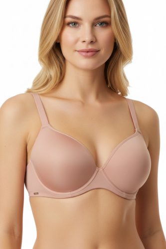 Réz színű vékony szivacsos Top-Fit szabású melltartó