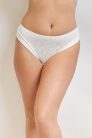 Exkluzív ivory nyomott csipkés brazil bugyi