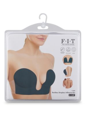 U-PLUNGE fekete öntapadós melltartó C-kosárméretben