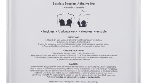 U-PLUNGE fekete öntapadós melltartó C-kosárméretben