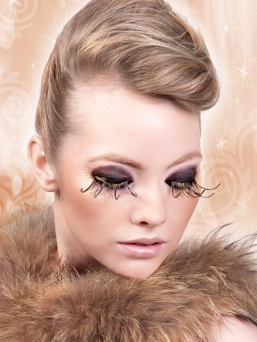 Starlight edition műszempilla ragasztóval Brown/Gold