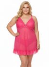 RC exkluzív pink színű PLUS SIZE soft kombiné