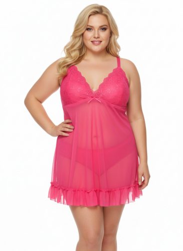 RC exkluzív pink színű PLUS SIZE soft kombiné