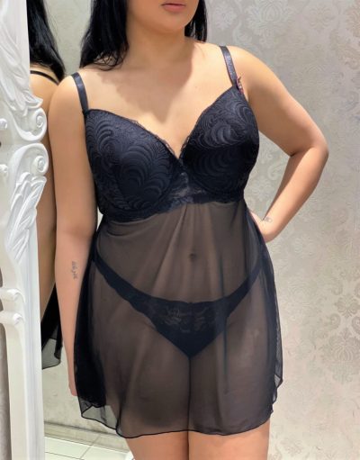 Easy breezy csipkés plus size kombiné